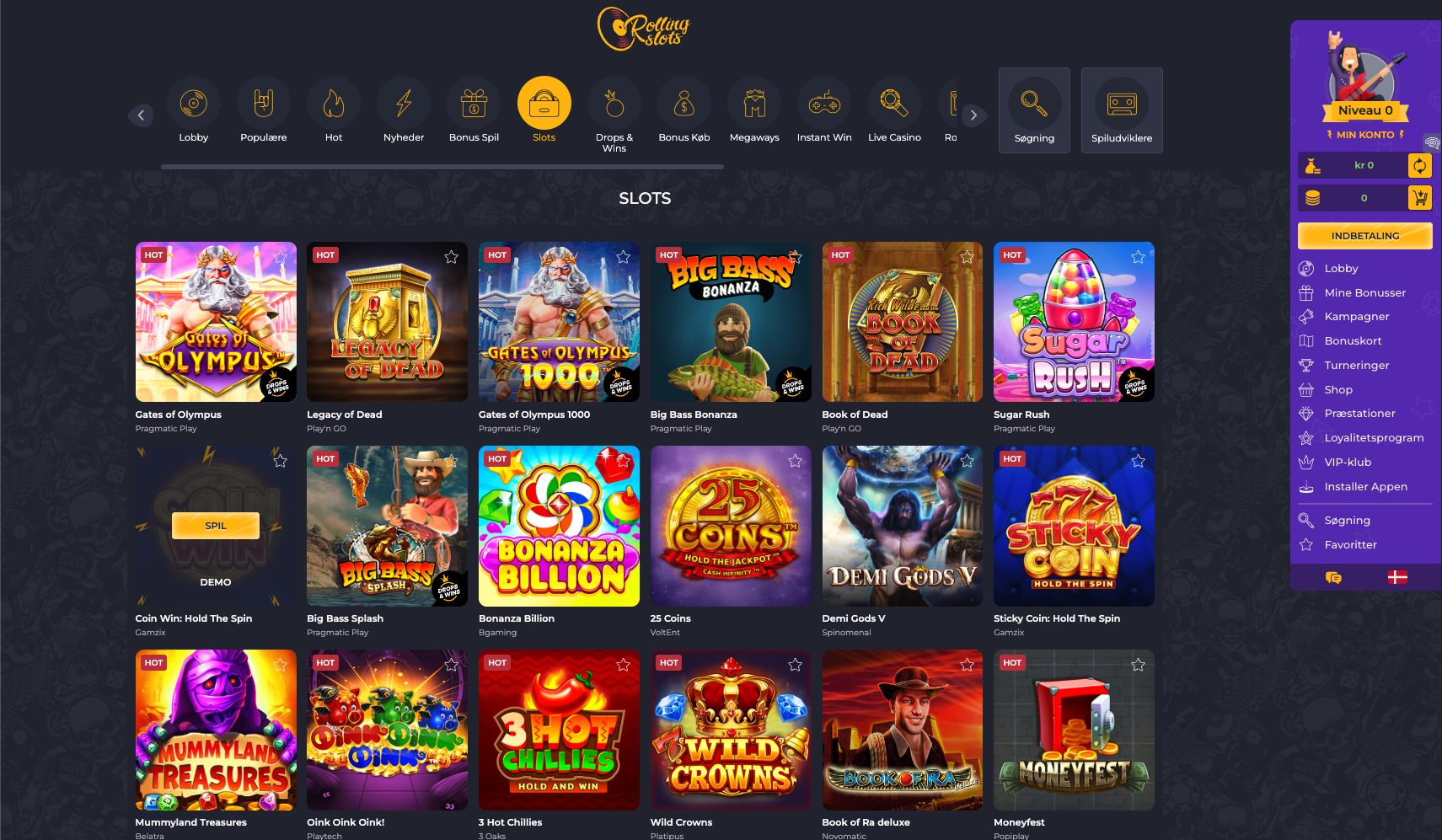Rolling Slots Slots Lobby
