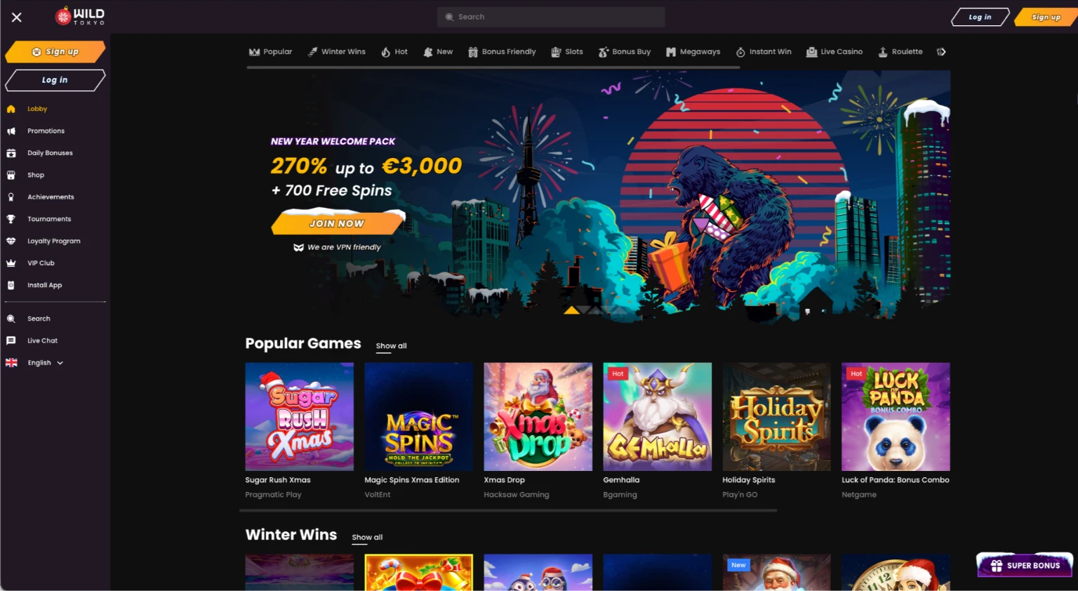 Wild Tokyo Dansk Page