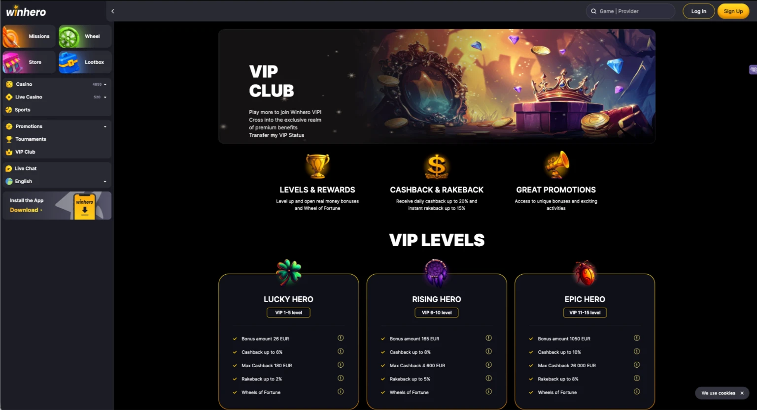 Winhero VIP Club