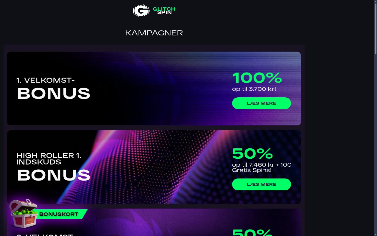 Bonusside på et casino uden ROFUS med velkomstbonus og krav til betalingsmetode