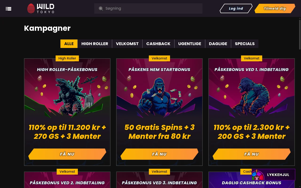 Bonussider og kampagner hos mobil casino uden ROFUS med free spins tilbud