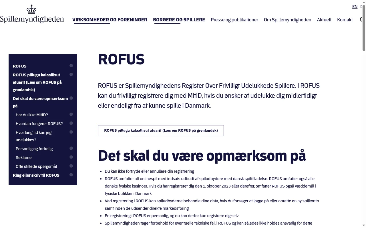 Juridisk illustration af lovligheden ved mobil casino uden ROFUS i Danmark