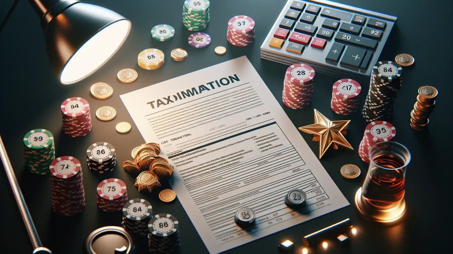 Illustration af skat og gevinster fra casino uden ROFUS for danske spillere
