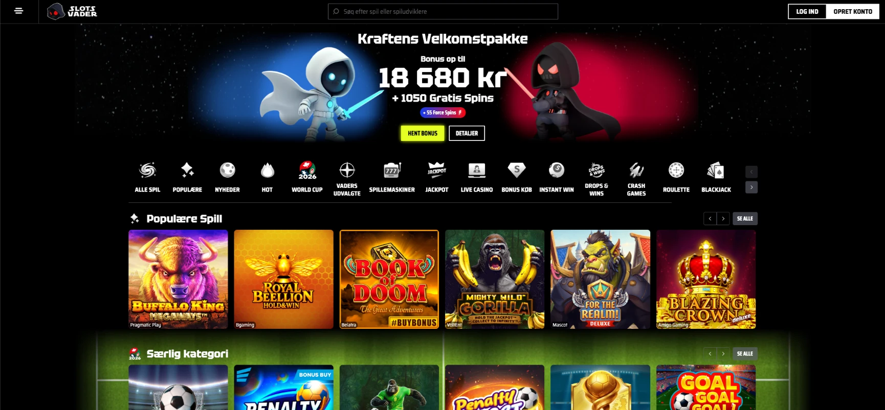 Slots Vader online casino uden ROFUS