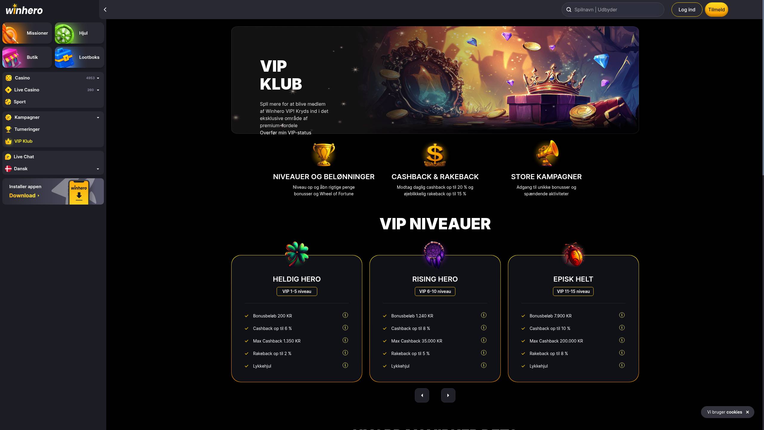 Winhero – Bonusser og kampagner